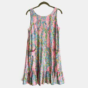 Lilly Pulitzer Kristen Ruffle Flounce Shift Dress in Unicorn of the Sea